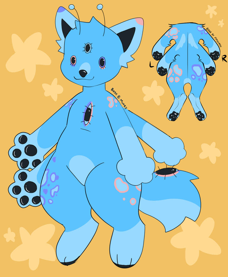 Bases by @Weirdpuppy on Deviantart and @Massroo on Deviantart // Character was a redesign for @OrphanageExpress on ToyHou.se // 4 Aug 2024