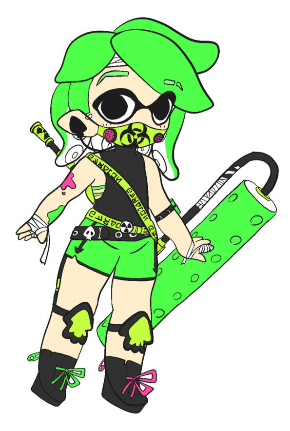 Splatoon fan-character/sona // Character is Rei by CrowTeethh