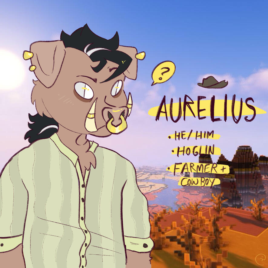 Minecraft RP Character Design // Character is Aurelius by CrowTeethh