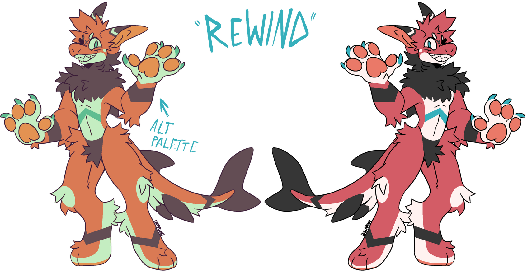 Base by @SodaPlush on ToyHou.se // Redesign of the character Rewind by CrowTeethh