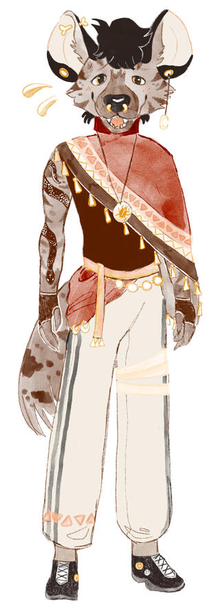 DnD Character - Gnoll // Character is Mugwort/Almos by CrowTeethh