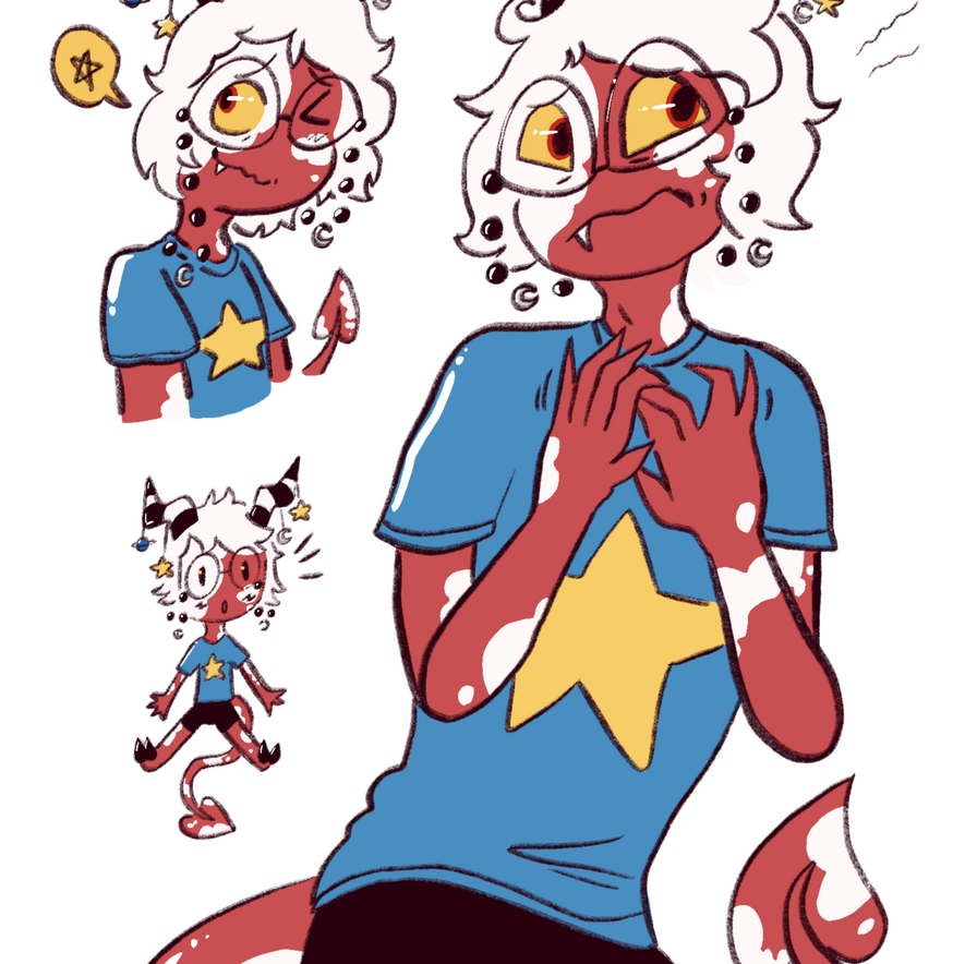 Character by @Mousie on ToyHou.se // Fan-character of the Imp species from Helluva Boss // Completed 27 Jul 2025